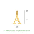 Initial Necklace Solid Gold