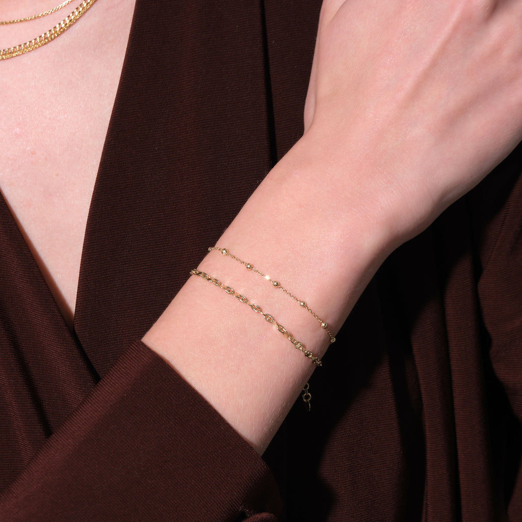 Pure Chain Gold Bracelet Solid Gold