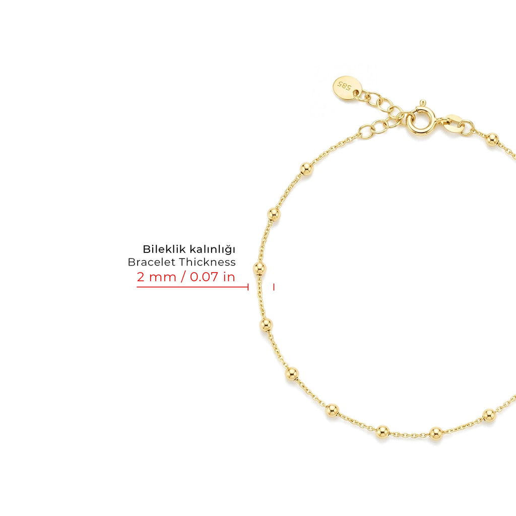 Pure Chain Gold Bracelet Solid Gold