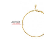 Silk Chain Gold Bracelet Solid Gold