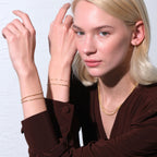 Silk Chain Gold Bracelet Solid Gold