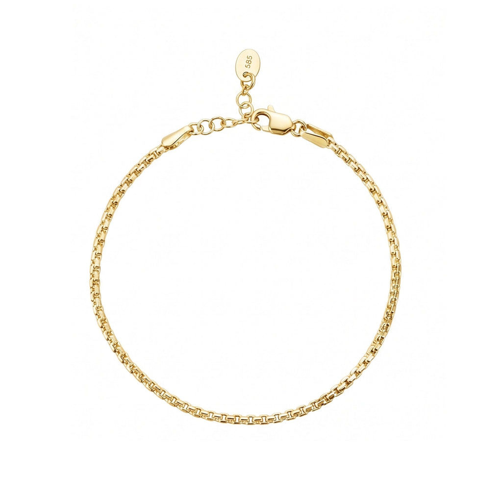 Silk Chain Gold Bracelet Solid Gold