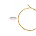 Flow Chain Gold Bracelet Solid Gold