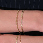 Loop Chain Gold Bracelet Solid Gold