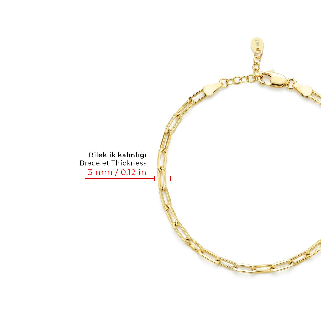 Chain Gold Bracelet Solid Gold