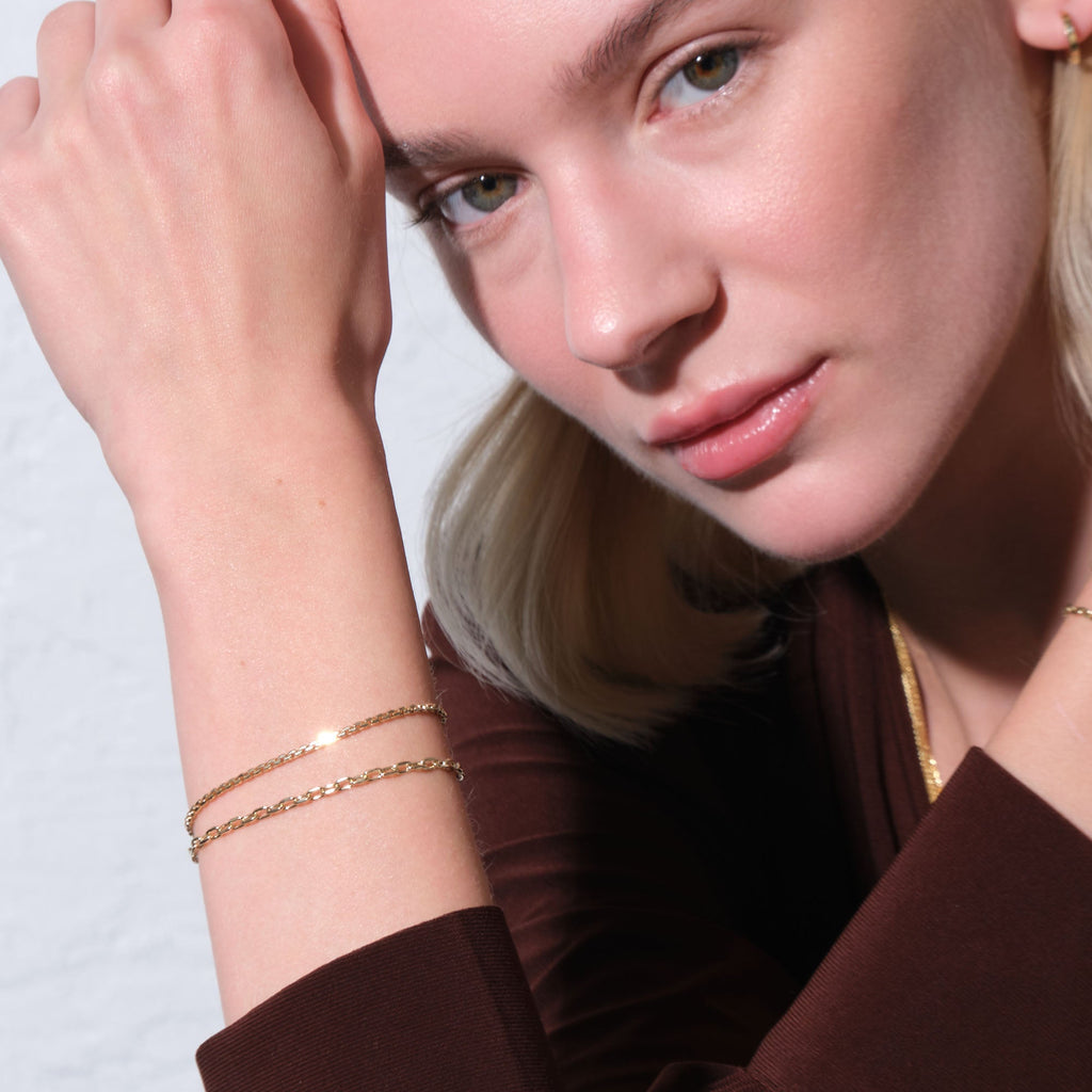 Unity Chain Gold Bracelet Solid Gold