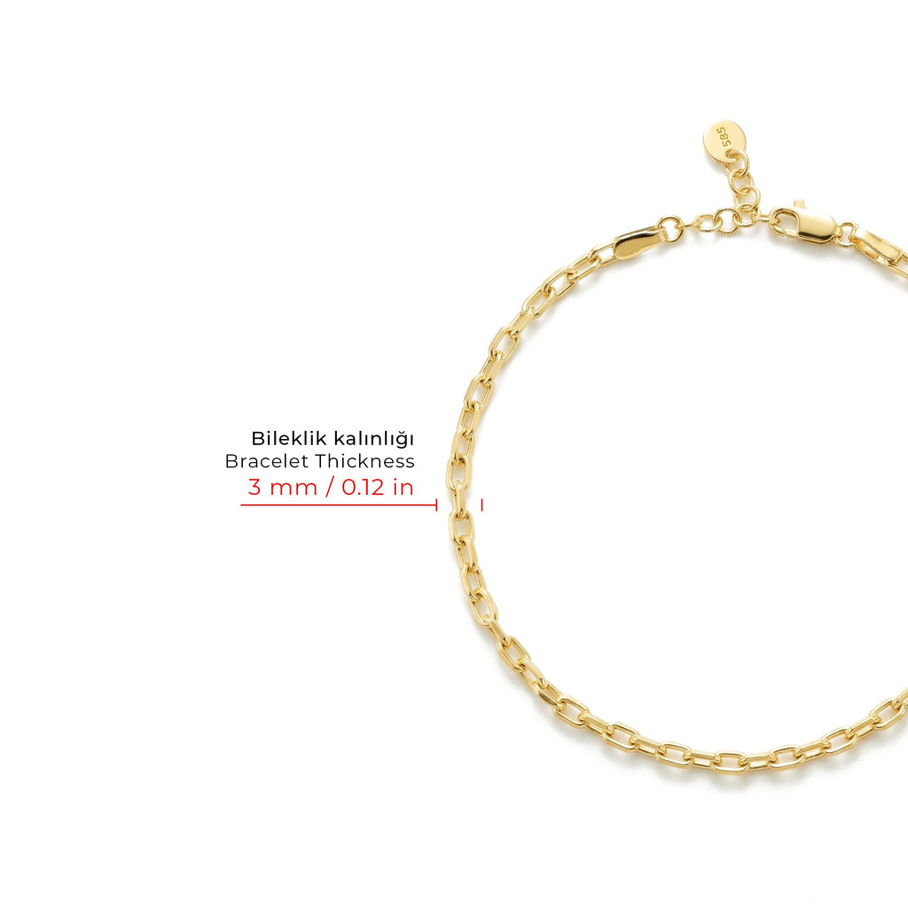 Unity Chain Gold Bracelet Solid Gold