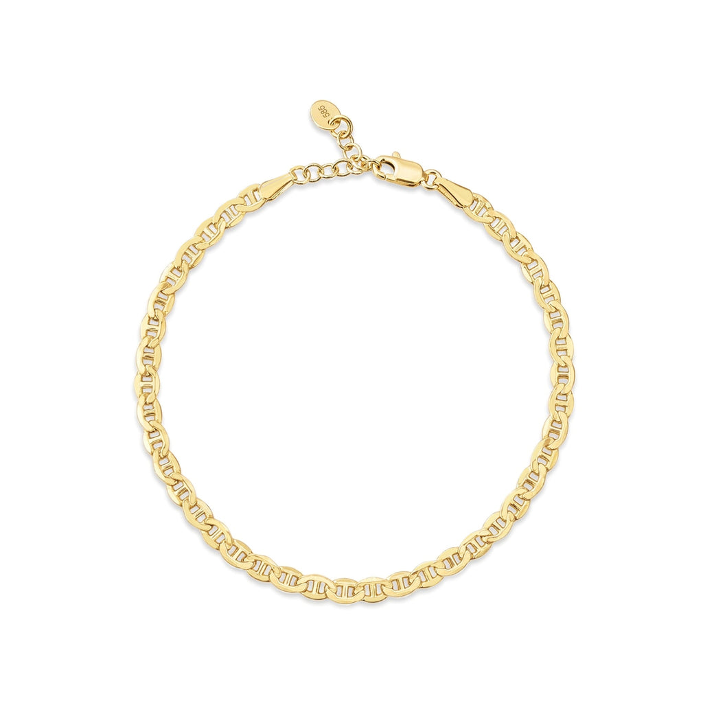 Mariner Chain Gold Bracelet Solid Gold