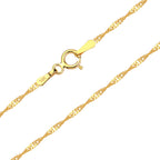 Singapore Chain Necklace Solid Gold