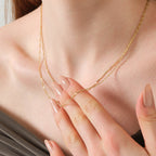 Singapore Chain Necklace Solid Gold