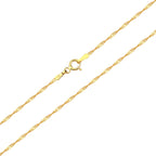 Singapore Chain Necklace Solid Gold
