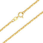 Wheat Chain Necklace Solid Gold