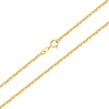 Wheat Chain Necklace Solid Gold