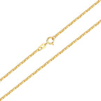 Wheat Chain Necklace Solid Gold