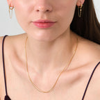 Cube Chain Necklace Solid Gold