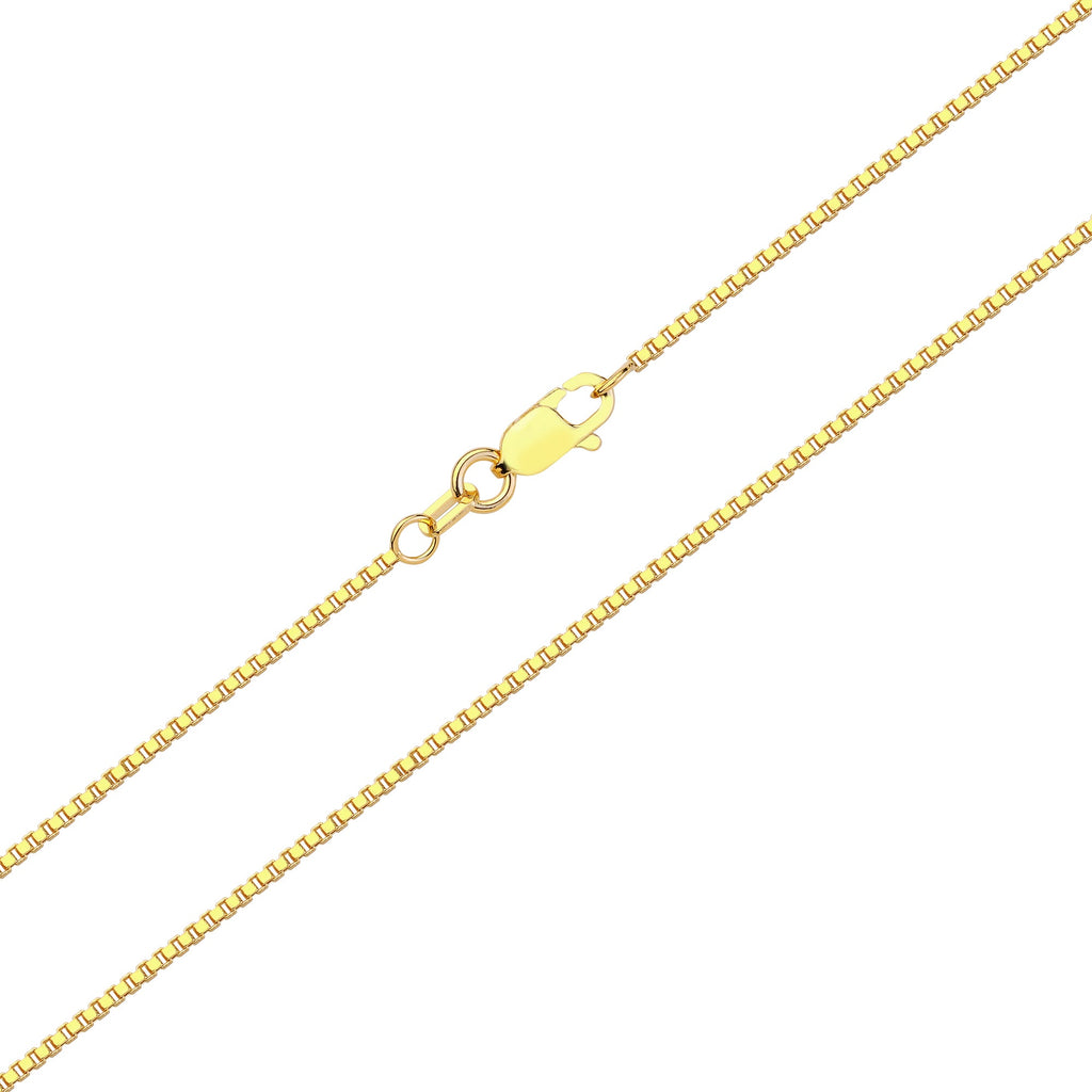 Cube Chain Necklace Solid Gold