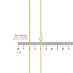 Diamond Cut Cube Chain Necklace Solid Gold