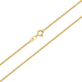 Diamond Cut Cube Chain Necklace Solid Gold