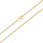 Diamond Cut Cube Chain Necklace Solid Gold