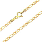 Figaro Chain Necklace Solid Gold