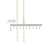 Figaro Chain Necklace Solid Gold
