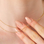 Ball Chain Necklace Solid Gold