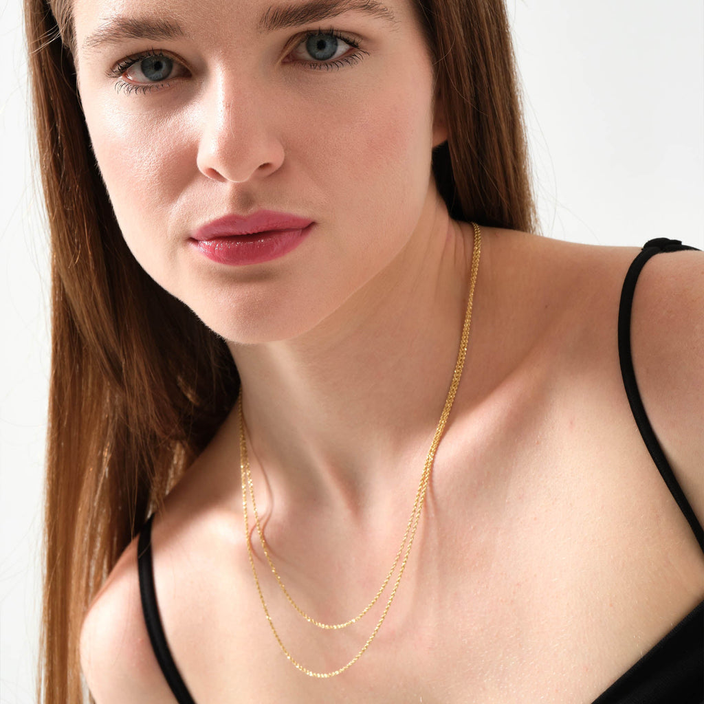 Rope Chain Necklace Solid Gold