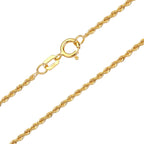 Rope Chain Necklace Solid Gold