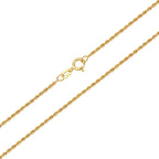 Rope Chain Necklace Solid Gold