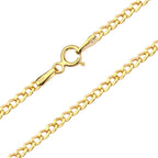 Gourmette Chain Necklace Solid Gold