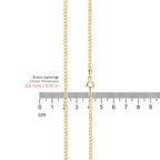 Gourmette Chain Necklace Solid Gold