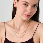 Gourmette Chain Necklace Solid Gold