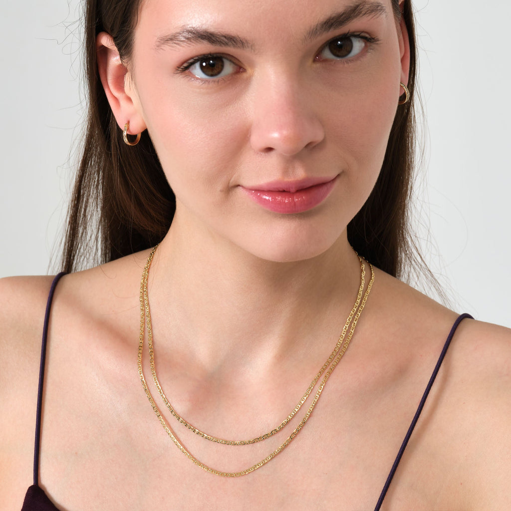 Mariner Chain Necklace Solid Gold