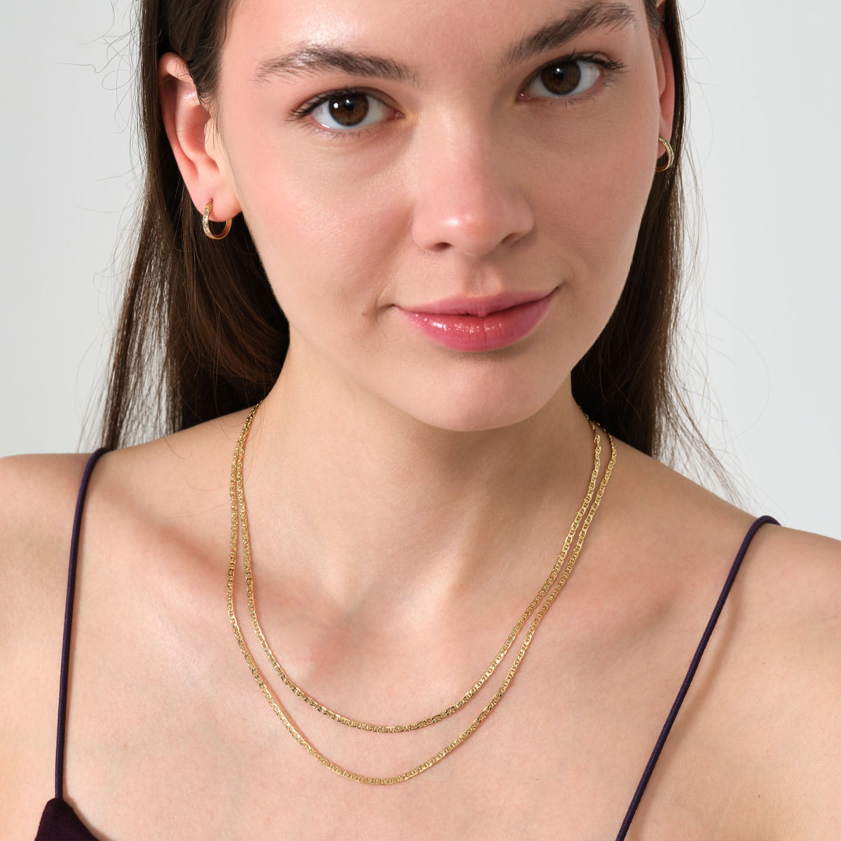 Mariner Chain Necklace Solid Gold