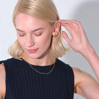 Bar Chain Necklace Solid Gold