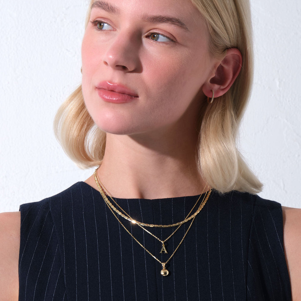 Valentino Chain Necklace Solid Gold