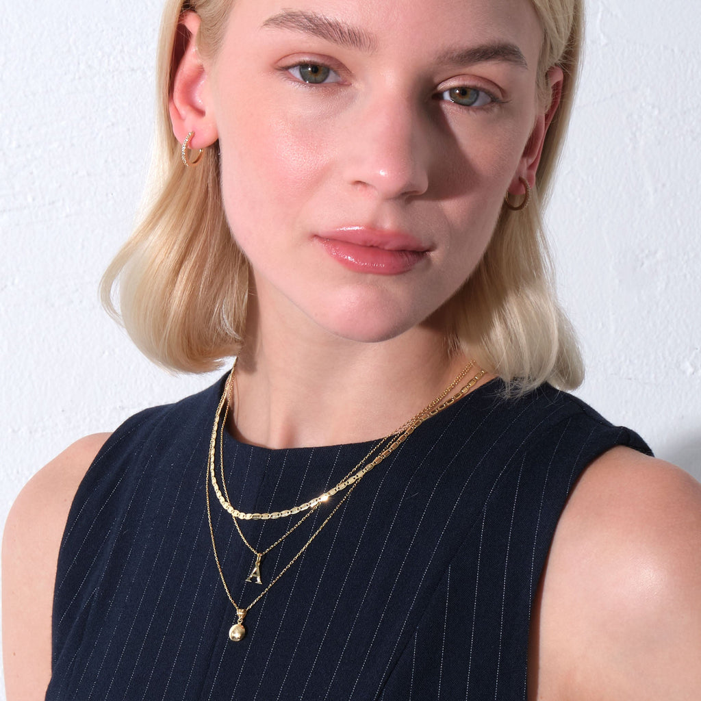 Valentino Chain Necklace Solid Gold