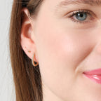 Hoop Earrings 14K Solid Gold