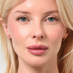 Tiny Pavé Hoop Earrings 14K Solid Gold