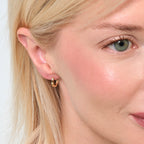 Plain Hoop Earrings 14K Solid Gold