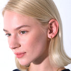 Plain Hoop Earrings 14K Solid Gold