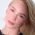 Link Hoop Earrings 14K Solid Gold