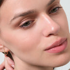 Classic Sparkling Hoop Earrings 14K Solid Gold