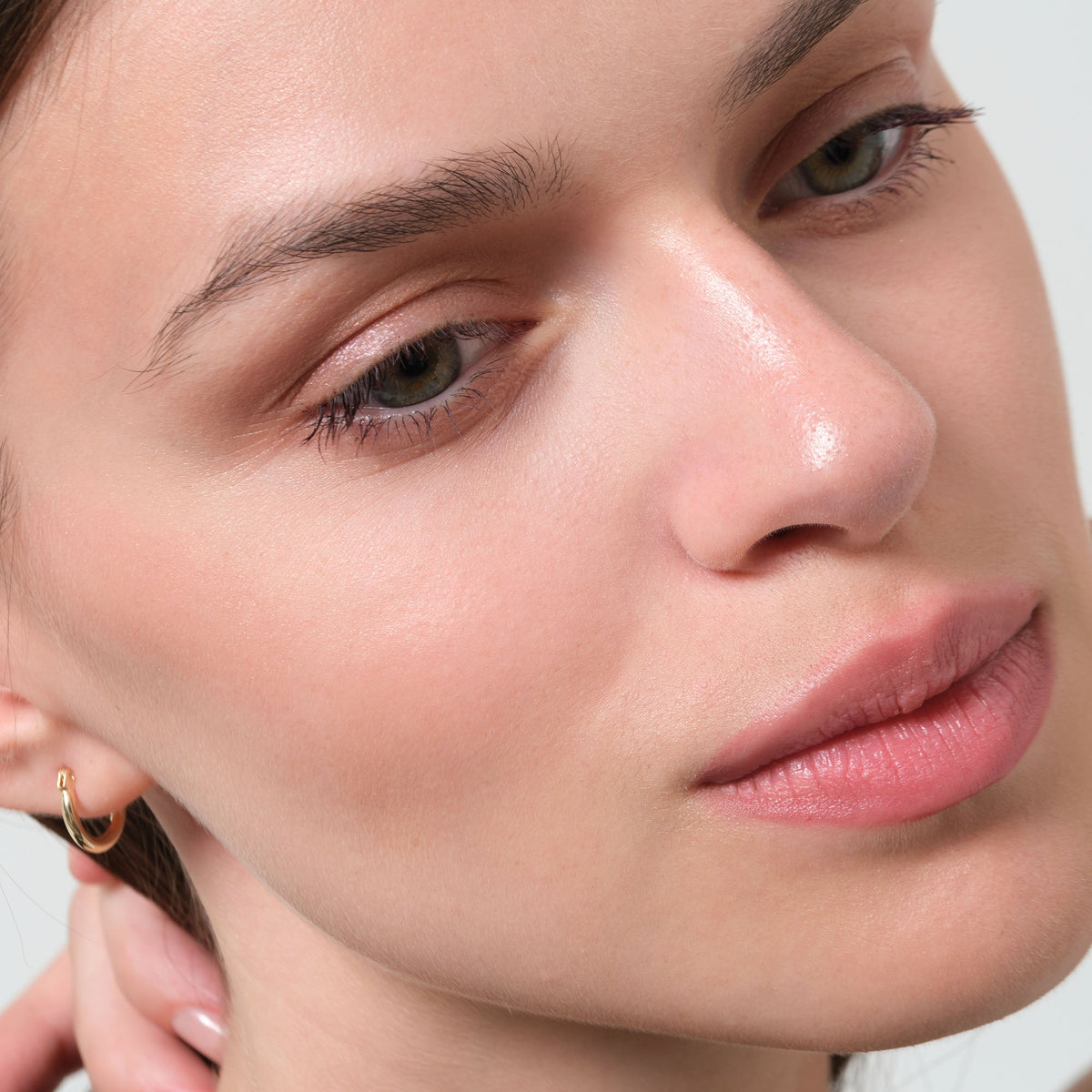 Classic Sparkling Hoop Earrings 14K Solid Gold