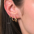 Hoop Earrings Solid Gold