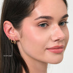 Hoop Earrings Solid Gold