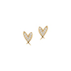 Heart Earrings Solid Gold