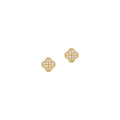 Mini Clover Earrings Solid Gold
