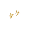Snake Earrings Solid Gold