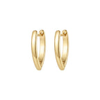 Vesta Hoop Earrings Solid Gold